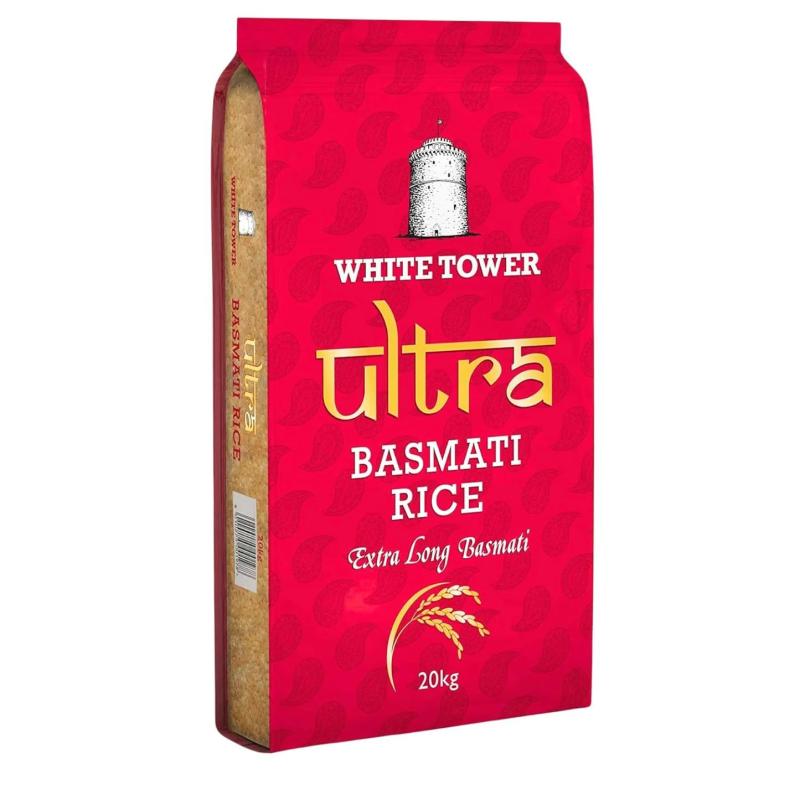 White Tower Ultra Basmati Rice 20 Kg