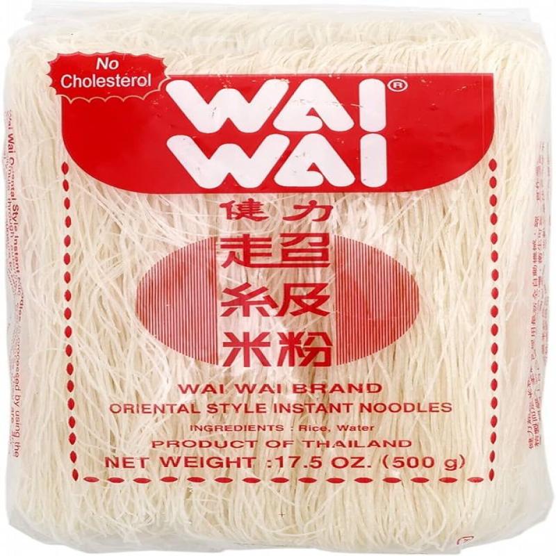 Wai Wai Rice Vermicelli 500 Gm (Pack of 6)