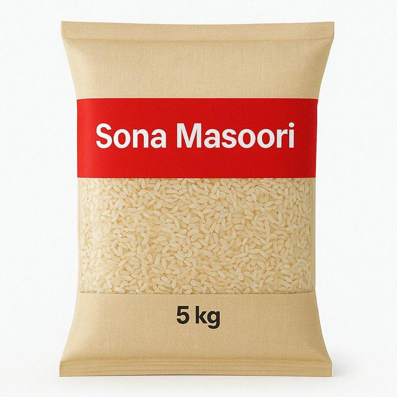 Sona Masoor rice Bag - 5 Kg