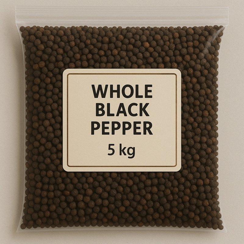 Whole Black Pepper 5 Kg
