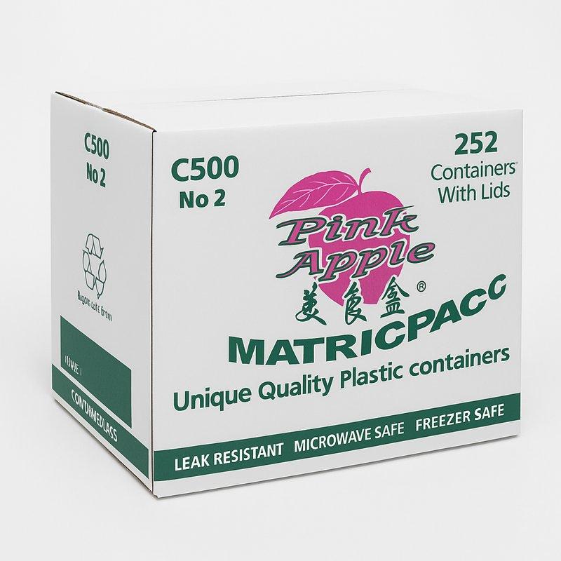 Pink Apple C 500 - 252 packing containers with lids