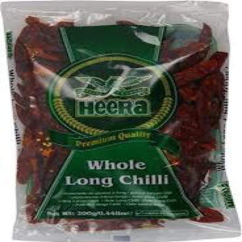 Heera Whole Red Chilies 200 Gm (pack of 6)