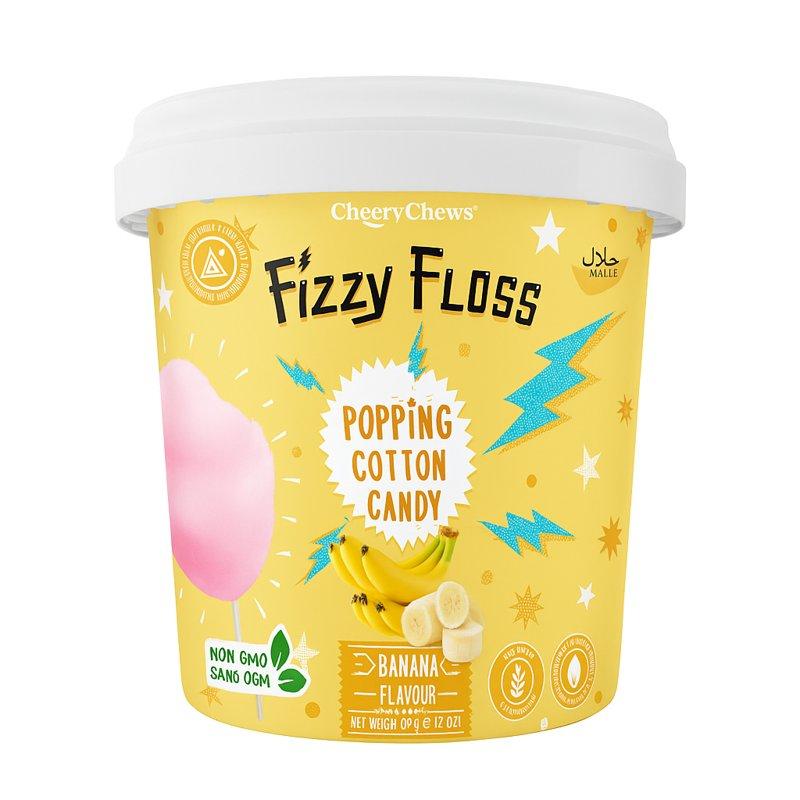 POpping cotton candy Banana 60 Gm - Pack of 18