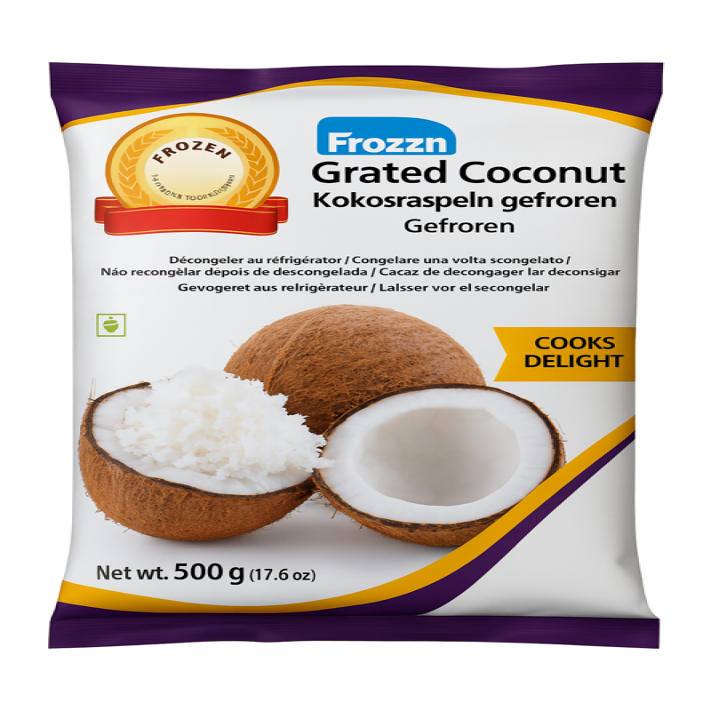 Frozen Grated Coconut - 300 Gm (Pack of 12)