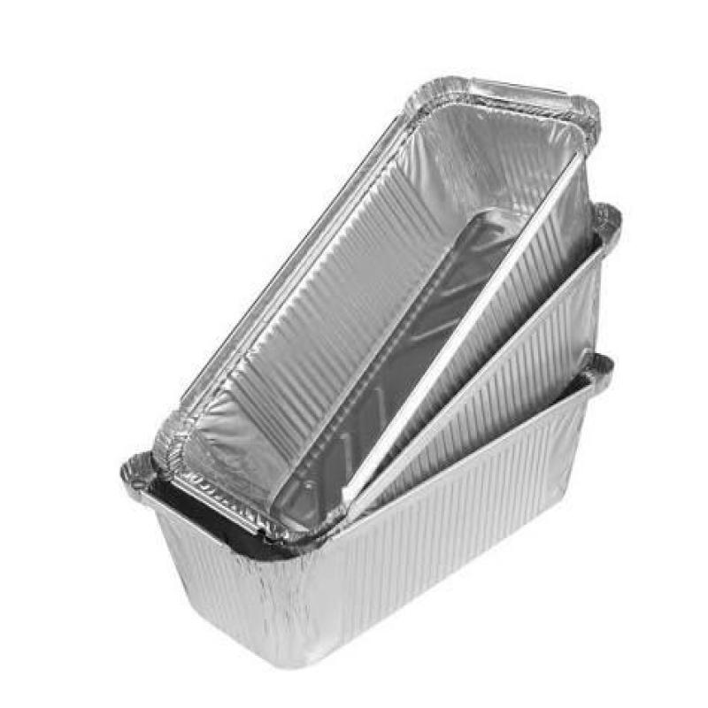 Eazi Pak No6 Aluminium Containers with Lids – 500 Qty