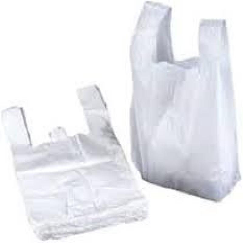 White medium carrier bags 10x15x18 2000qyt